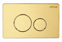 Клавиша смыва, 02 Brushed gold, CETUS, 02BGCS