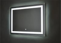 Зеркало для ванной комнаты с сенсорной LED подсветкой 100x80 см, БАРГО А, Nova