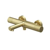 Смеситель для ванны с термостатом без аксессуаров, матовое золото, Duna, IDDIS, DUNMG02i74WA