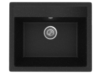 Мойка кухонная из искусственного камня, врезная CETUS С-565-004 черная