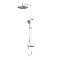 Душевая система с тропическим душем, изливом и термостатом, глянцевый хром, Duna, IDDIS, DUNSBSTi06
