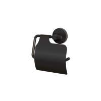 Держатель для туалетной бумаги с крышкой, черный матовый, сплав металлов, Sena, IDDIS, SENSBC0i43
