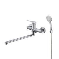 Смеситель для ванны с длинным изливом, глянцевый хром, Enjoy, Milardo, ENJSB00M10