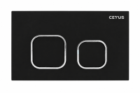 Клавиша смыва, 04 Black (черная), CETUS, 04BLCS