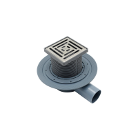 Трап душевой, сифон 360, комбинированный затвор, 10х10см, хром, IDDIS, 980DS10SB4CDZ