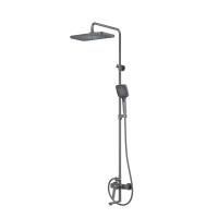 Душевая система с тропическим душем и изливом, матовый графит, Parker, IDDIS, PARGM3Fi06