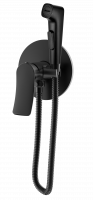Встраиваемый смеситель с гигиеническим душем, Linea Black, CETUS, CSLB113553BS