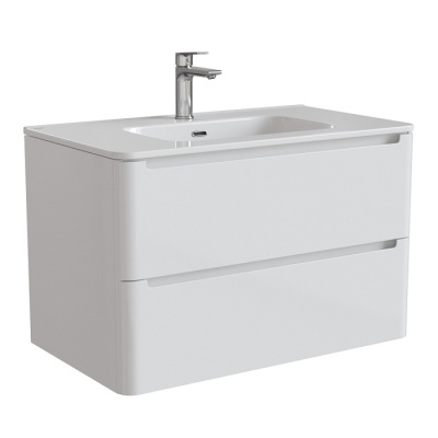 Тумба с умывальником, подвесная, 80 см, белая, Edifice, IDDIS, EDI80W0i95K