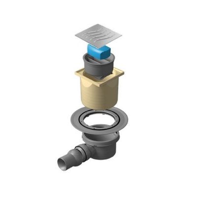 Душевой трап точечный Pestan Confluo Standard Dry 1, хром, 100*100 мм, 13000015