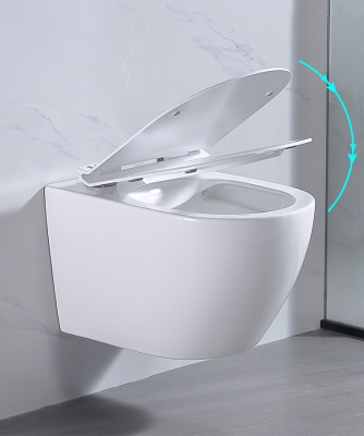 Унитаз подвесной безободковый, Proma, CETUS, CSP01