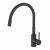 Смеситель для кухни с гибким изливом, черный матовый, Meal, Milardo, M01BL0FM05