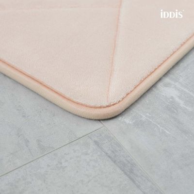 Коврик для ванной комнаты розового цвета, 50*80 см, полиэстер с запоминающей пеной, IDDIS, B23P580i12