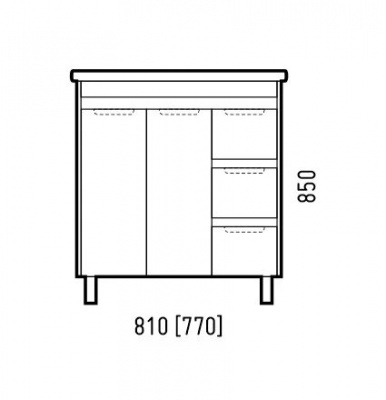 Зеркало-шкаф ОСТИН 80С пайн, CETUS