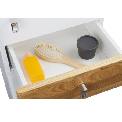 Пенал напольный Carlow 36, IDDIS, белый/дерево, CAR3600i97