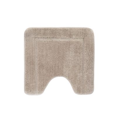 Коврик для ванной комнаты с вырезом, 45х45, микрофибра, светло-коричневый, IDDIS, PTLT02Mi12