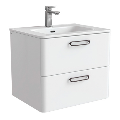 Тумба с умывальником, подвесная, 60 см, белая, Brick, IDDIS, BRI60W0i95K