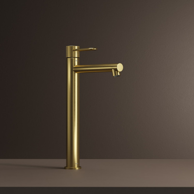 Смеситель для настольного умывальника, матовое золото, Duna, IDDIS, DUNMG01i01