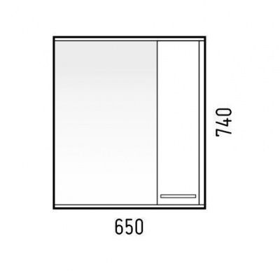Зеркало-шкаф ЛОРЕНА АНТИК 65С, C509128, CETUS