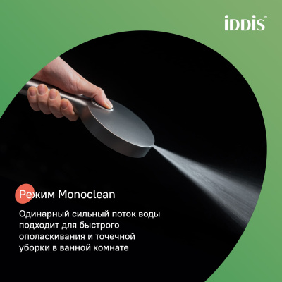 Лейка для душа, графит матовый, Aiger, IDDIS, AIG4FG0i18