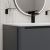 	Тумба с умывальником, подвесная, 80 см, темно-серый, Edifice, IDDIS, EDI80D0i95K