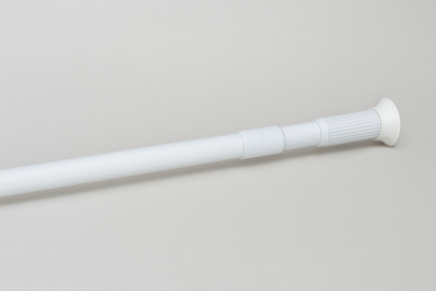 Карниз для ванной комнаты, 135-235 см, белый, CETUS, CSWT68599