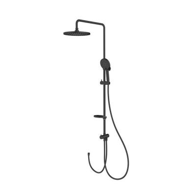 Душевой гарнитур с тропической лейкой, черный матовый, Ideal Spa, MILARDO,ILSBL3FM76