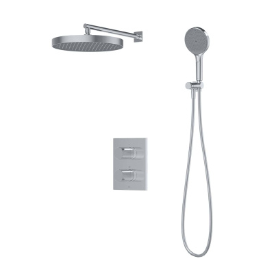 Душевая система с тропическим и ручным душем, с термостатом, глянцевый хром, Duna, IDDIS, DUNSB0Ti67