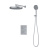 Душевая система с тропическим и ручным душем, с термостатом, глянцевый хром, Duna, IDDIS, DUNSB0Ti67