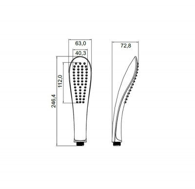 Лейка для душа IDDIS, 1 реж., 0201F00I18