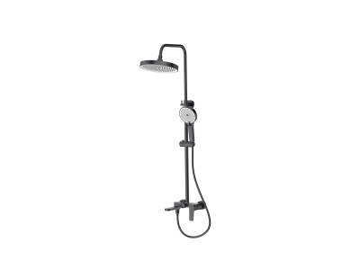 Смеситель для ванны с верхним душем, Alba Gun Grey, CETUS, CSAG128QP-07-S2185