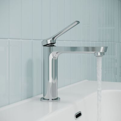 Смеситель для умывальника, глянцевый хром, Parker, IDDIS, PARSB00i01