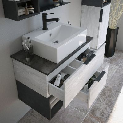 Столешница для тумбы, 100 см, сланец, COROZO