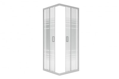 Душевая кабина Классик КВАДРАТ  900*900 Grey N стекло текстурированное, UNIN900GRT