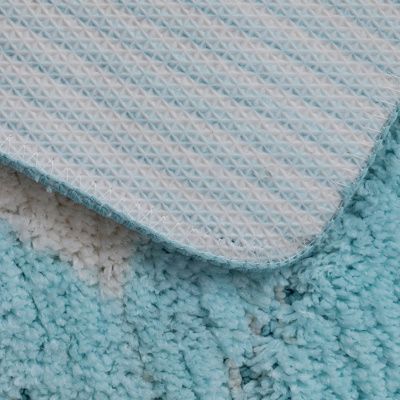 Коврик для ванной комнаты с геометрическим рисунком, 50*80 см, микрофибра, P05M580i12, IDDIS