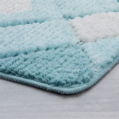 Коврик для ванной комнаты с геометрическим рисунком, 50*80 см, микрофибра, P05M580i12, IDDIS