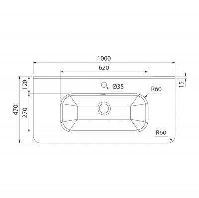 Тумба с умывальником, подвесная, 100 см, белая, Edifice, IDDIS, EDI10W1i95K