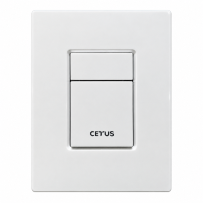 Клавиша смыва, 901 White (белая), CETUS, 901WTCS