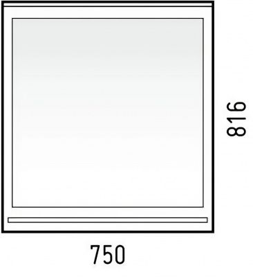 Зеркало с полкой БЛЮЗ 65, COROZO