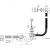 сифон"Орио" А-24089 д/ванны S обр полуавтомат, с перел. с гибкой трубой