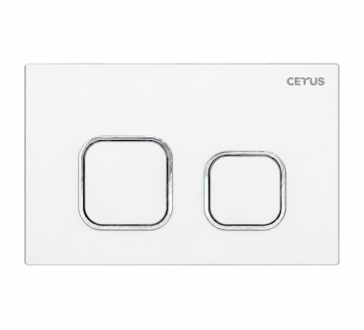 Клавиша смыва, 01 White (белая), CETUS, 01WTCS