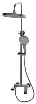 Смеситель для ванны с верхним душем, Linea Gun Grey, CETUS, CSLG253553QP-05-S2192