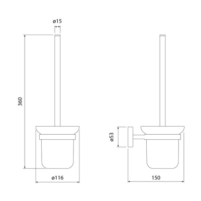 Ерш, матовое стекло, сплав металлов, Sena, IDDIS, SENSSG0i47