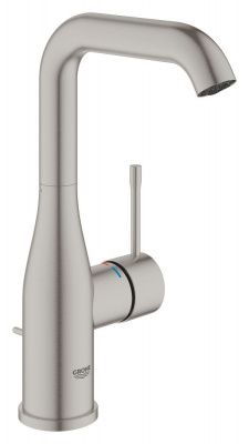 Смеситель для раковины GROHE Essence с донным клапаном, L-Size, суперсталь (24174DC1)