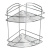 Полка двухъярусная угловая, проволока стальная, 09, Milardo, 209WC20M44