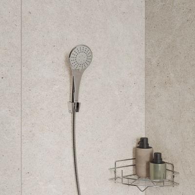 Душевой гарнитур с держателем, Essential, Milardo, 3303F10M16