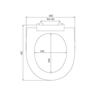 Сиденье для унитаза, полипропилен, Milardo, 020, 020PP00M31