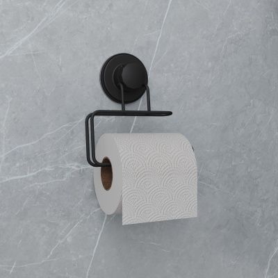 Бумагодержатель, проволока стальная, черный матовый, Easy, Milardo, EASBWS0M43