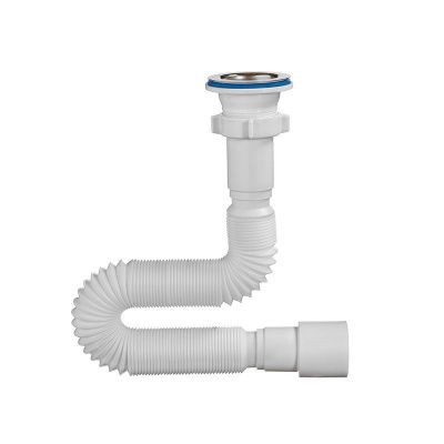 Гибкая труба  "ОРИО" 1 1/2"х 40/50 мм с нерж.выпуском, длина 1250мм, А-3013