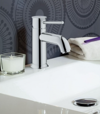 Смеситель однорычажный Grohe Bau Classic для раковины, хром (23162000)