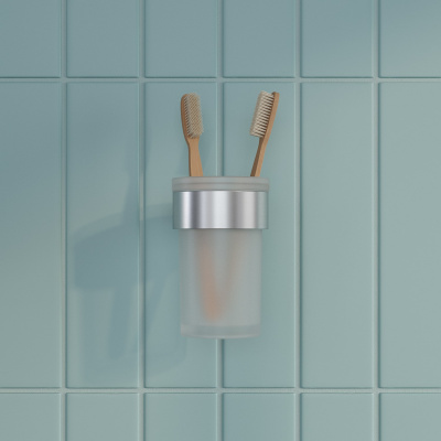 Стакан для зубных щеток, нержавеющая сталь, Petite, хром матовый, IDDIS, PETSSSGi45